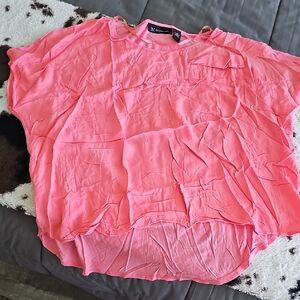 INC International Concepts Pink Boxy Blouse